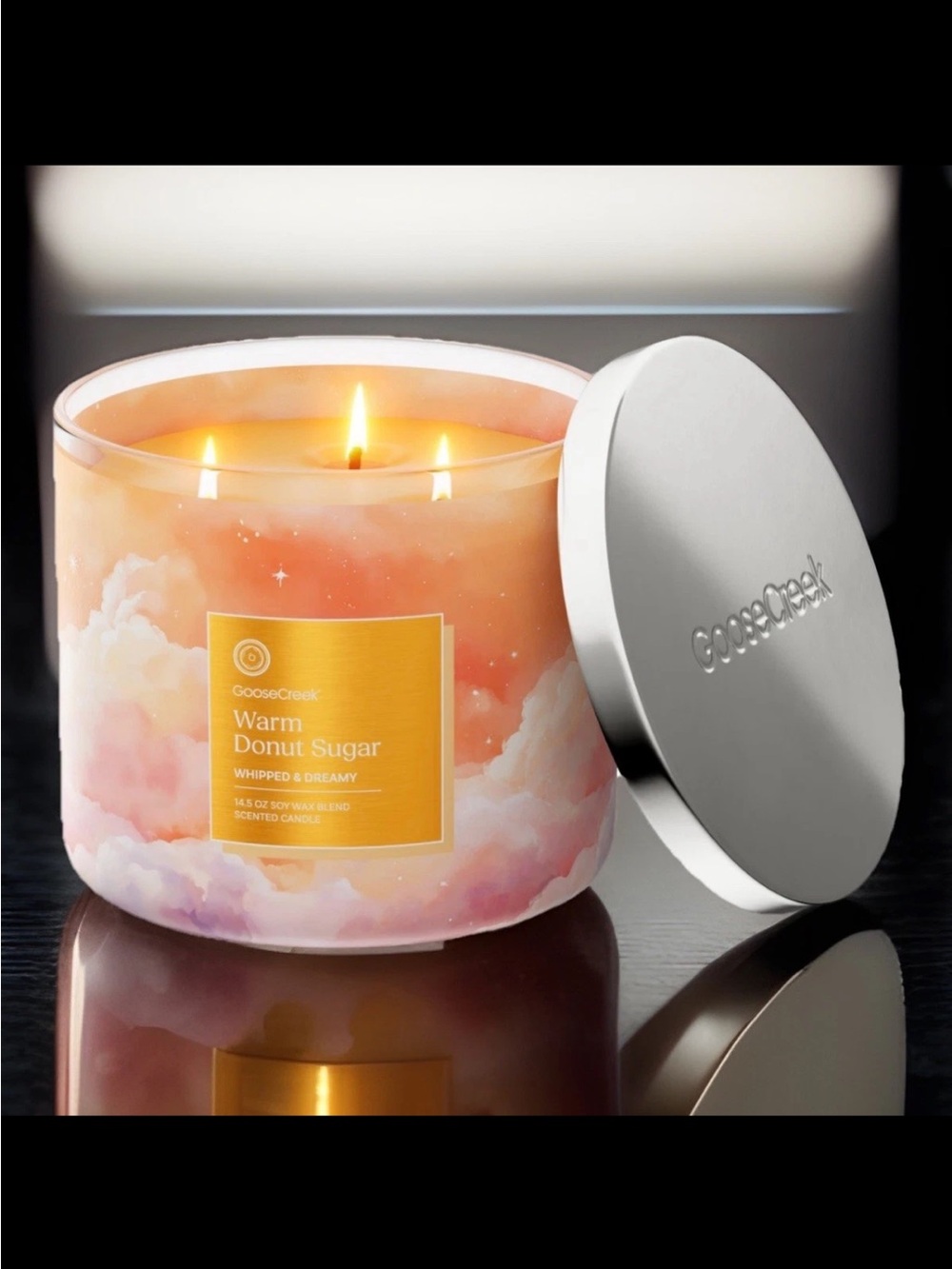 Goose Creek 3-Wick Candle- Warm Donut Sugar (14.5 oz)